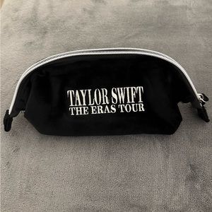 Eras tour makeup bag with purple confetti